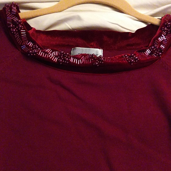 Free with any purchase Women's Sybelle sequin boatneck sweater - Picture 5 of 7